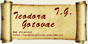 Teodora Gotovac vizit kartica